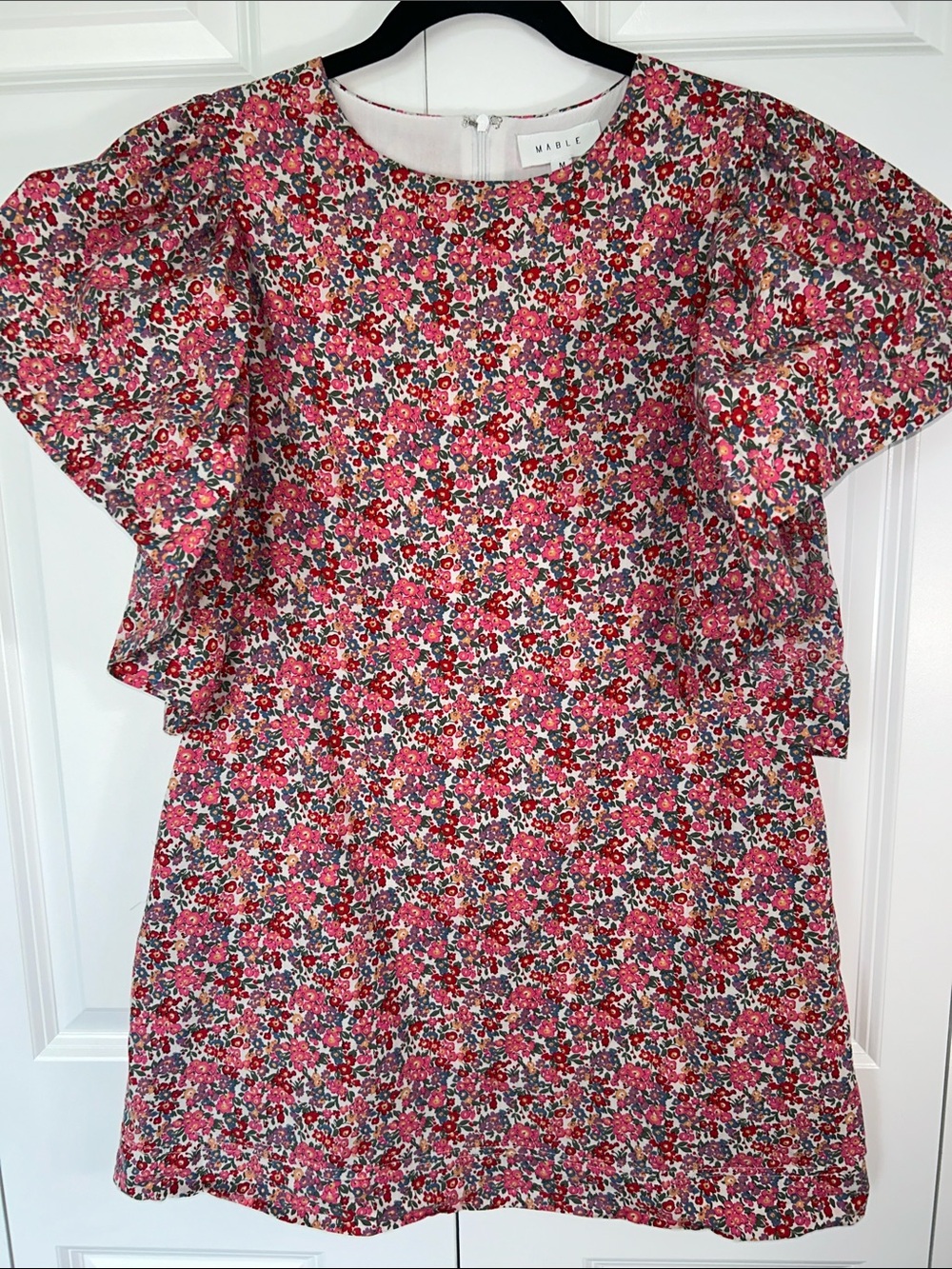 Mable  Pink Floral Mini Dress